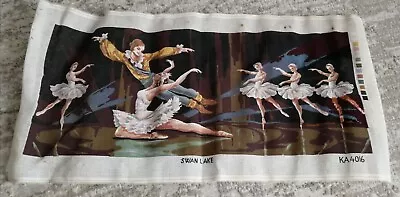 Needlepoint Tapestry Ballerina Swan Lake Canvas  • £7.50