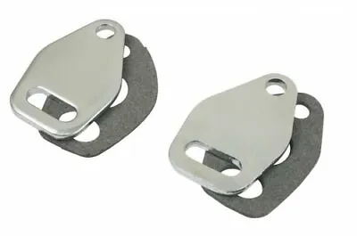 EMPI Chrome Engine Heat Riser Block-Off Plate Set VW Bug Bus Baja 17-2824 • $14.99