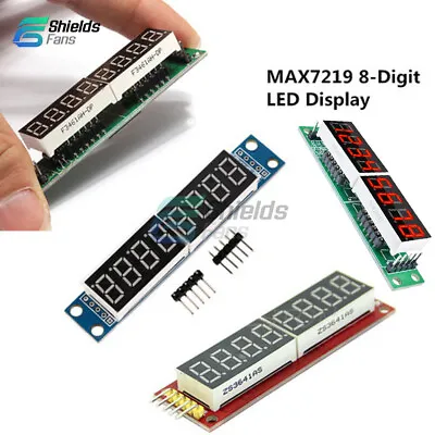 MAX7219 8-Bit Red LED Display 7 Segment Digital Tube 5V Digital Tube Module • $1.42