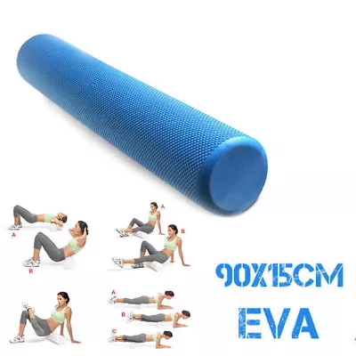 30/45/60/90 Cm Eva Physio Foam Roller Yoga Pilates Gym Trigger Point Massage • $32.99