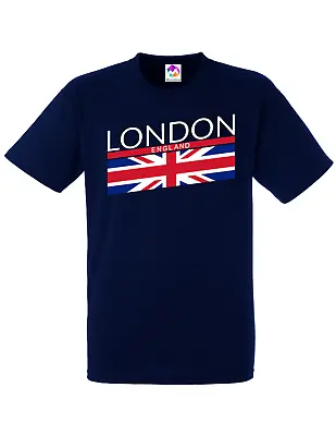 London England T-shirt With Union Jack Print Souvenir • £9.99