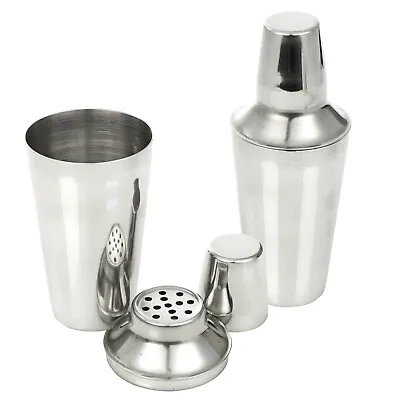 £8.99 • Buy Cocktail Shaker 750ml Cocktail Making Set With Built In Strainer And Measure