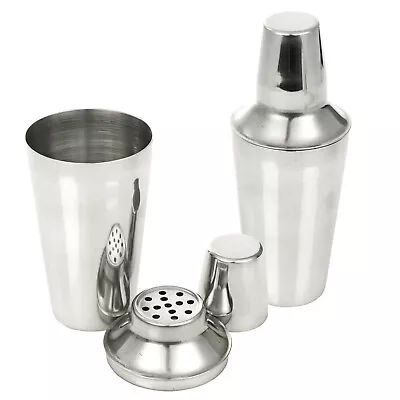 Cocktail Shaker 750ml Cocktail Making Set With Built In Strainer And Measure • £7.99