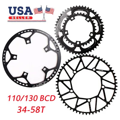 110/130 BCD 34-58T 6-11S Folding Road Bike Chainring Bicycle ChainWheel Crankset • $21.98