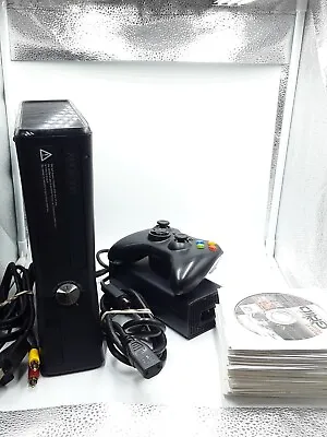 Microsoft Xbox 360 S Slim Console Model 1439 Matte Black Console With 36 Demos • $149.99