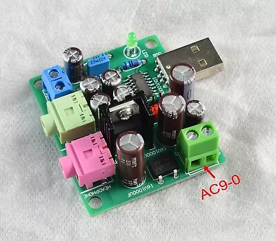 Mini USB DAC Decoder Supports Cell Phone OTG USB Sound Card WIth MIC Amp DIY Kit • $7.99
