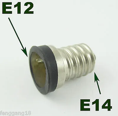 European E14 To US E12 Candelabra Base Socket LED Light Bulb Lamp Adapter Holder • $1.29