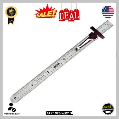 General Tools 300/1 6-Inch Flex Precision Stainless Steel Ruler Chrome • $4.35