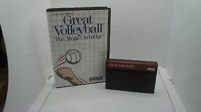 Great Volleyball Sega Master System Cart & Case • $15.99