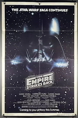 EMPIRE STRIKES BACK (Advance) One Sheet 27x41 Movie Poster - 100% AUTHENTIC! • $350