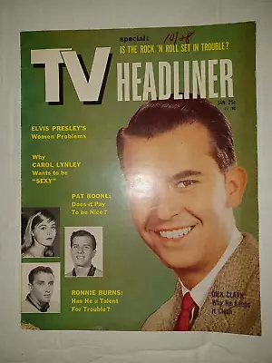 TV Headliner Jan 1959 Elvis Presley Game Shows Van Cliburn Perry Como • $19.99