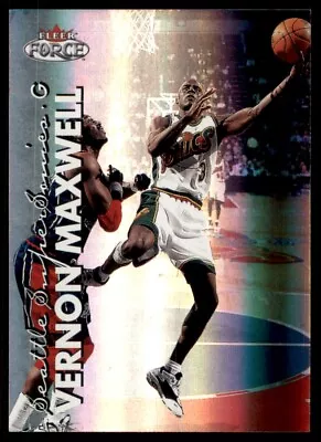 1999-00 Fleer Force Vernon Maxwell Seattle SuperSonics #38 • $1