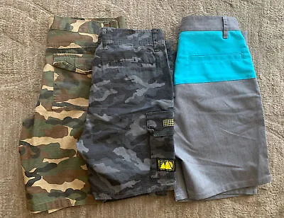 Lots 3 Pairs Brooklyn ClothG&MSlvdr Camo Cargo Shorts Size 30 Green  Cotton • $43