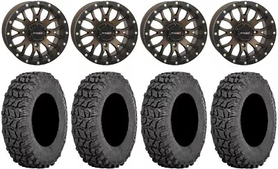 System 3 ST-3 Bronze 14  Wheels 28  Coyote Tires Kawasaki Mule Pro FXT • $1166.92