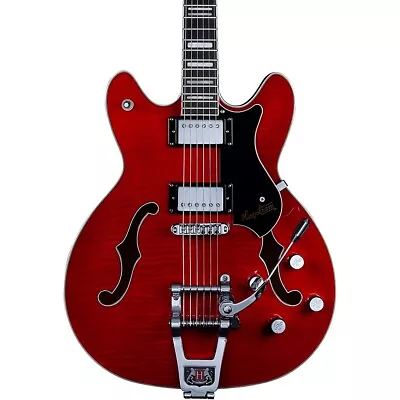 Hagstrom Tremar Viking Deluxe Electric Guitar Transparent Wild Cherry • $1349.99