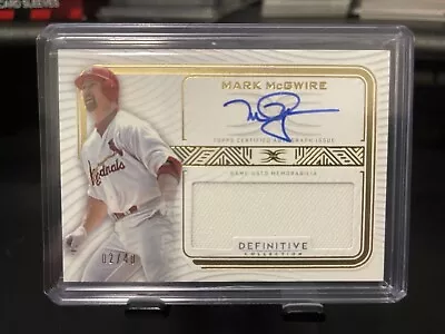 2023 Topps Definitive Mark McGwire Auto Autograph Jersey Cardinals 2/40 • $129.99