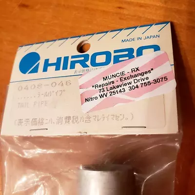 HIROBO  MH10  R/C Helicopter  Vintage  Tail Boom (two Pack) Part #0408-046 • $39.95