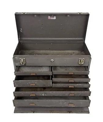 Vintage KENNEDY KITS Model 520 Machinist Toolbox. 7 Drawer 1960s • $85.50