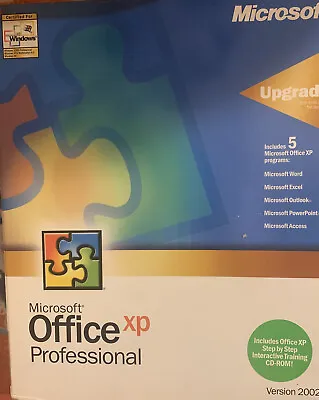 Microsoft Office Xp Professional Version 2002 Upgrade Complete In Box • $32.99