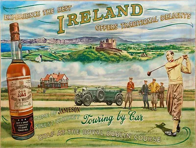 Vintage Jameson Irish Whiskey Ad Reproduction Metal Sign FREE SHIPPING Bar Decor • $19.99