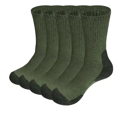 6 Pairs Army Mens Military Socks Thermal Hiking Boots Walking Combat Warm  6-11 • £9.99