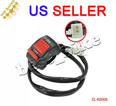 7/8  Handlebar On-Off Kill Switch 12V For Scooter ATV Dirt Pit Bike Motorcycle • $6.95