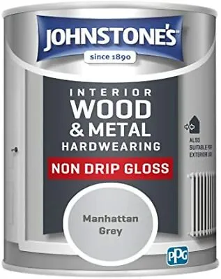 £11.29 • Buy Johnstone's 307060 Hardwearing Non Drip Gloss, Manhattan Grey, 750ml