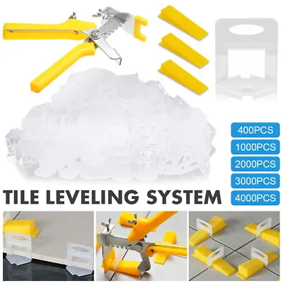 To 4000 Tile Leveling System Clips Levelling Spacer Tiling Tool Floor Wall 1.5mm • $11.49