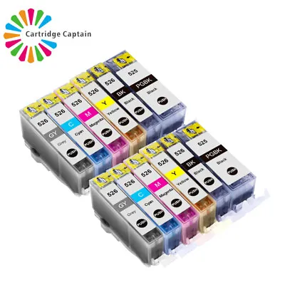 12 Ink Cartridges For Canon Pixma MG6150 MG6220 MG6250 MG8150 MG8250 MG8220 • £13.59