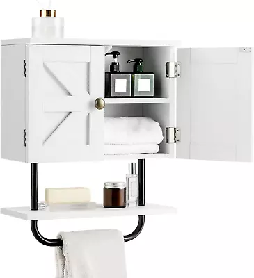 Giantex Bathroom Wall Cabinet Wall-Mounted Medicine Cabinet With Double Door... • $73.13