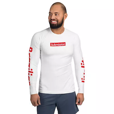 Submission Brazilian Jiu-Jitsu BJJ Gi No-gi Nogi MMA Long Sleeve Rash Guard • $51.49