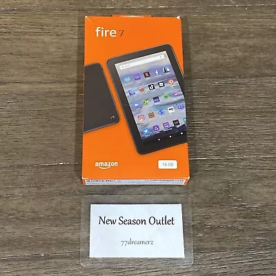 Amazon Fire 7 12th Gen. 16GB  Wi-Fi 7  - Black (Ad-Supported) OPEN BOX • $38