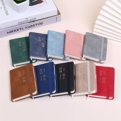 £5.22 • Buy Small Notebook A7 Portable Mini Portable Small Diary Pocket Book Thick Leather .