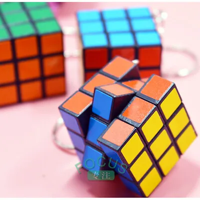 £2.60 • Buy Mini Magic Cube Shape Keyring Novelty Gift Toy Handbag Chain Ring Puzzles Game~