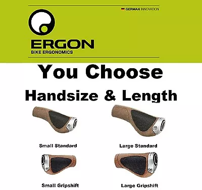 Ergon BioKork GP1- L Large & GP1-S Small Standard Grip& GripShift Mt/Hybrid Bike • $33.50