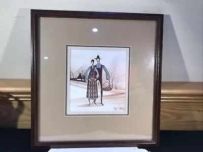 P Buckley Moss 1985  To Each Other  Print Signed Framed Double Matted • $98.99