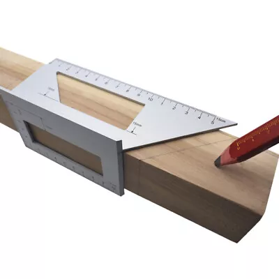 Precision Marking T- Rule Ruler Woodworking Ruler Carpenter Square Saddle Square • $10.89