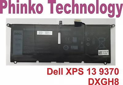 Original Genuine Battery For Dell XPS 13 9370 9380 7390 DXGH8 G8VCF 0H754V • $85