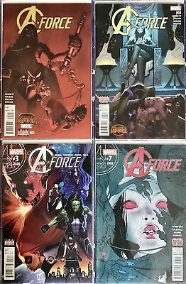 A-force Marvel 4 Comic Bundle Avengers 2015/16 Vgc Bagged/boarded • £6.99