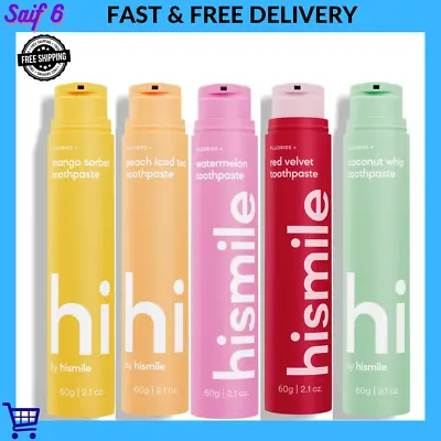 Hi By Hismile Flavoured Toothpaste | 5 Flavour To Choose | NEW AU FREE SHIPPING • $17.99