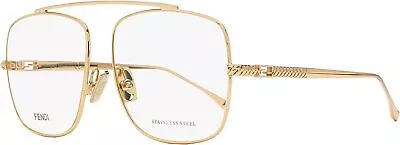 Fendi Square Eyeglasses FF0445 DDB Copper-Gold 57mm 445 • $119