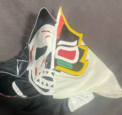 Mascara Sagrada X La Parka Half Mask Mexican Pro Wrestling Lucha Libre Tagless • $109.99