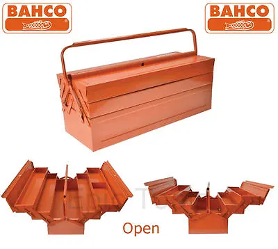 BAHCO 22  550mm Metal Barn/Cantilever Toolbox Tool Box/Chest/Tray Orange 3149-OR • £39