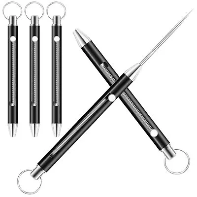 3PCS Portable Titanium Spring Toothpicks Metal Pocket Push-Pull Toothpick Key • $28.42