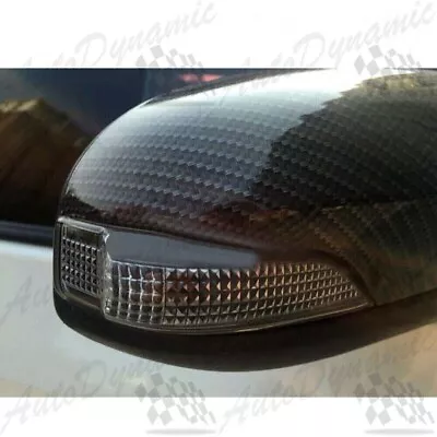 Fits Toyota Avalon Venza Camry C-hr Carbon Fiber Print Mirror Cover With Signal  • $26.99