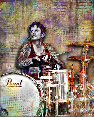 Tommy Lee Of MOTLEY CRUE 16x20in Poster Motley Crüe Music Art Free Shipping • $28.99