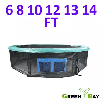 6FT 8FT 10FT 12FT 13FT 14FT Trampoline Base Skirt Safety Net Surround Greenbay • £18.95