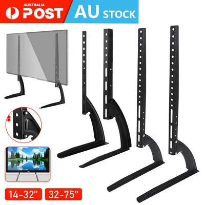 $20 • Buy 14-75  Table TV Stand Leg Mount Bracket For Samsung Sony Sharp VESA LCD LED TCL