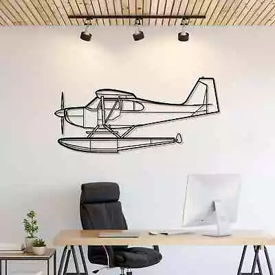 Wall Art Home Decor 3D Acrylic Metal Plane Aircraft USA Silhouette Citabria • $87.99