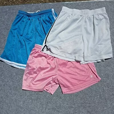 Champion Athletic Shorts Ladies Size Medium Lot Of 3 Pink White Blue • $16.99